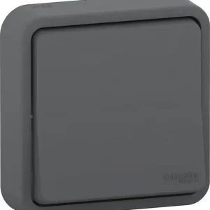 Interrupteur va-et-vient - Mureva Styl - Gris - 10 A SCHNEIDER ELECTRIC Offre Exclusive
