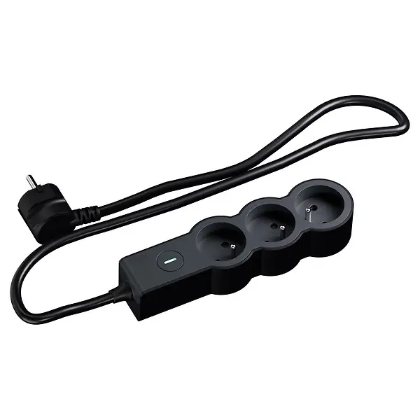 Vente Flash Multiprise 3 prises 2P+T - Noir - Câble 1,5 m LEGRAND