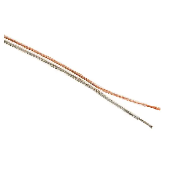 Câble audio HI-FI 2x1,5mm² transparent - 25m - Zenitech Prix Cassé