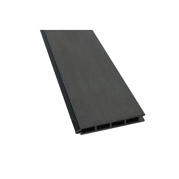 Lame de clôture bois composite Larko L176 cm / l 14.8cm / E 21mm Gris anthracite, ep.21mm, l.14,8cm, L.176cm MCCOVER Marque