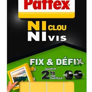 Pastilles adhésives double face Fix & Défix - Lot 10 - 2Kg PATTEX Retour Gratuit