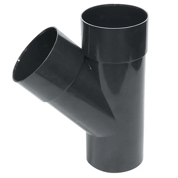 Prix Bas Culotte de descente 45° Diam.80 mâle/femelle graphite - PVC rigide - FITT