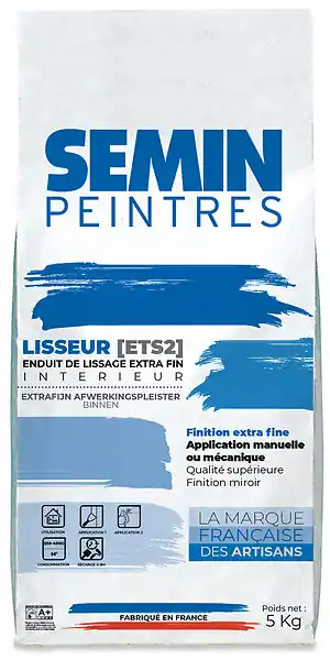 Remise Enduit de lissage - ETS 2 Exta Fin - Sac 5kg SEMIN