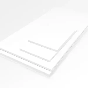 Panneau PVC expansé blanc mat pré-découpe - 10 x 600 x 1200 mm - AJ TIMBER Usine Directe