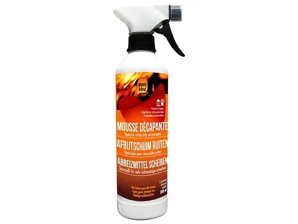 Marque Mousse décapante vitres foyers inserts - Spray 500ml PYROFEU
