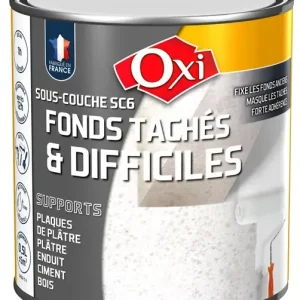 Sous-couche anti-taches - Blanc mat - 0,5L OXI Vente Flash
