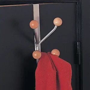 Must-Have Porte-manteau de porte aluminium - 4 crochets - Sans perçage