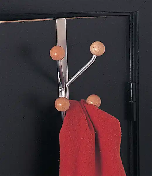 Must-Have Porte-manteau de porte aluminium - 4 crochets - Sans perçage