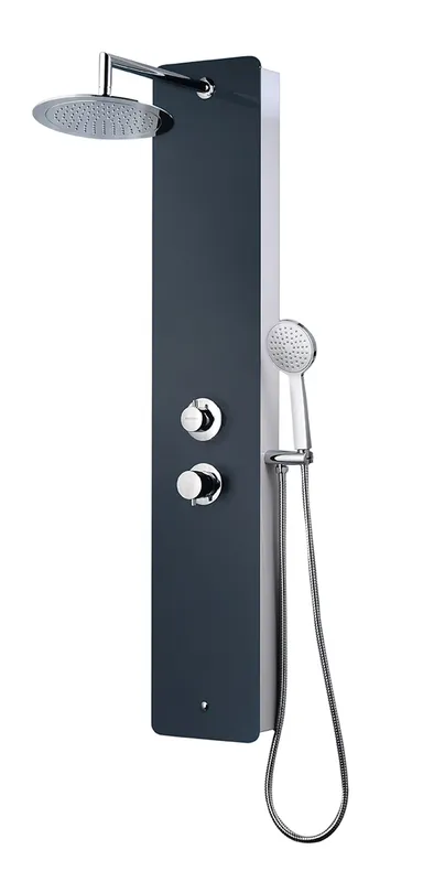 Jusqu'à Épuisement Des Stocks Colonne de douche hydromassante Gris Anthracite Eris - EDOUARD ROUSSEAU