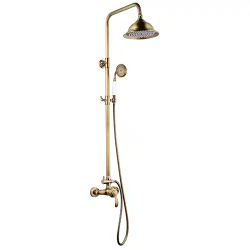 Colonne de douche avec mitigeur Bronze Byron - EDOUARD ROUSSEAU Commander Vite