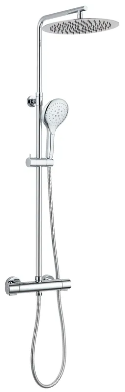 Colonne de douche avec mitigeur Chrome Akame NF - EDOUARD ROUSSEAU Bon Plan