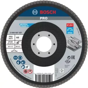 Prix Bas Plateau à lamelles X571 plat diamètre 125mm G60 - BOSCH - 2608607327