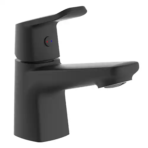 Robinet lave-mains Noir Berts - EDOUARD ROUSSEAU Commander Vite