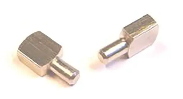 Taquet à tige lisse 5mm laiton nickelé - 9010AS12 HANGER Dernier Modèle