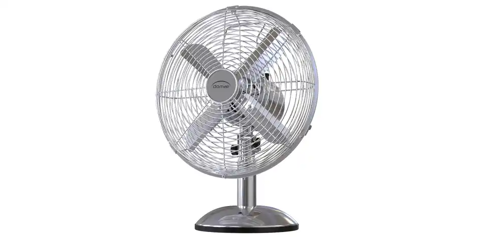 Prix Cassé Ventilateur de table métal chromé Ø 30 cm 35 W - DOMAIR