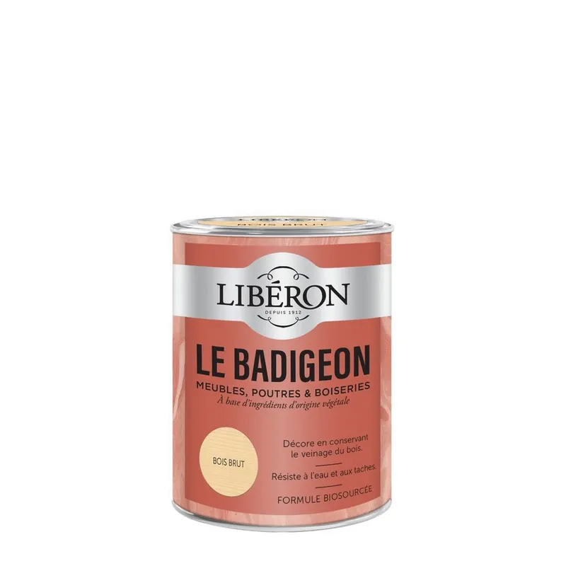 Nouveauté Badigeon meubles, poutres et boiseries Libéron Bois brut 0,25 L