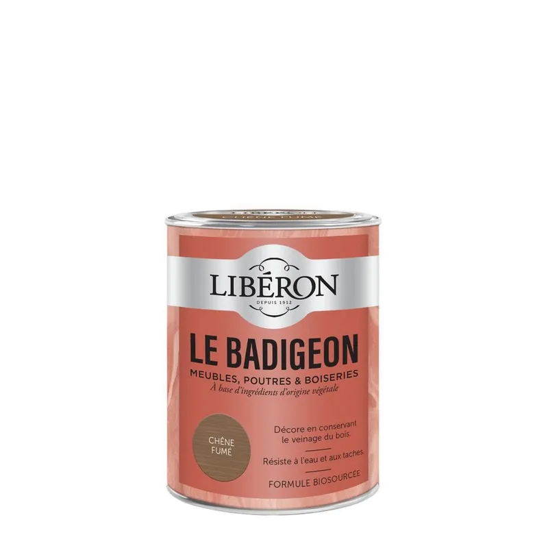 Badigeon meubles, poutres et boiseries Libéron Chêne fumé 0,25 L Commander Maintenant