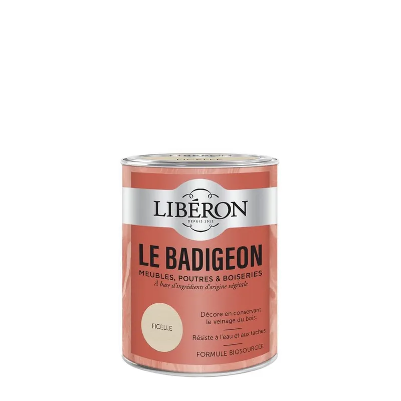 Badigeon meubles, poutres et boiseries Libéron Ficelle 0,25 L Petit Prix