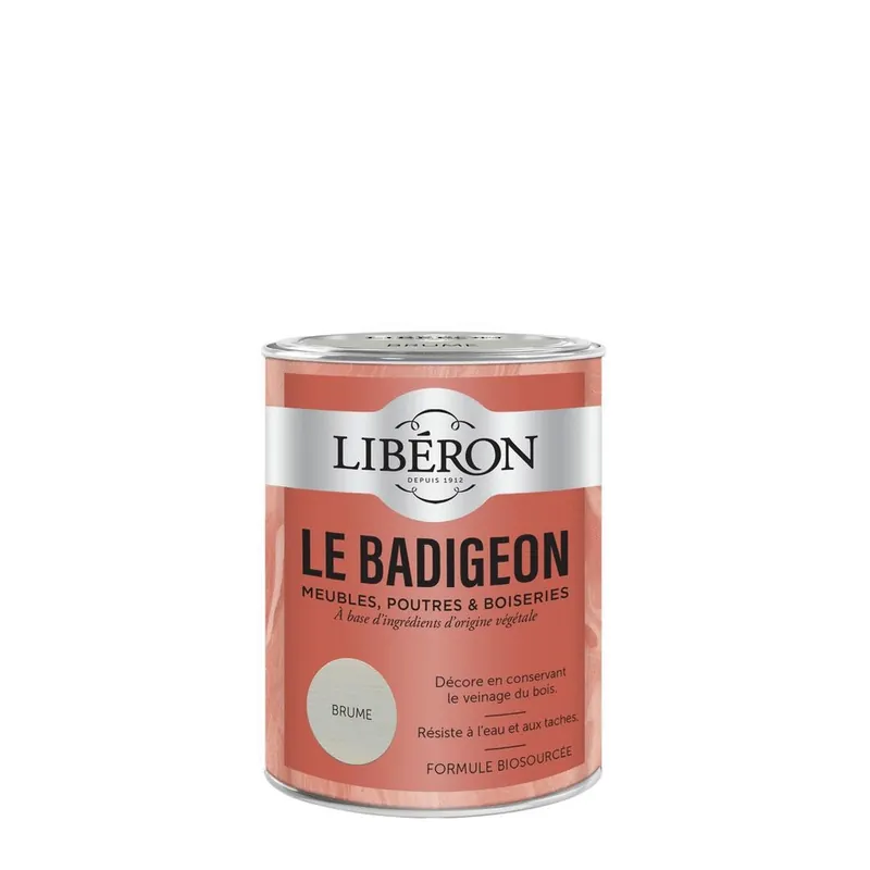 Badigeon meubles, poutres et boiseries Libéron Brume 0,25 L Satisfait Ou Remboursé