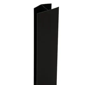 Seulement Aujourd'hui Raccord de jonction droite pour plinthe - Noir - 16-19x150mm SPTD