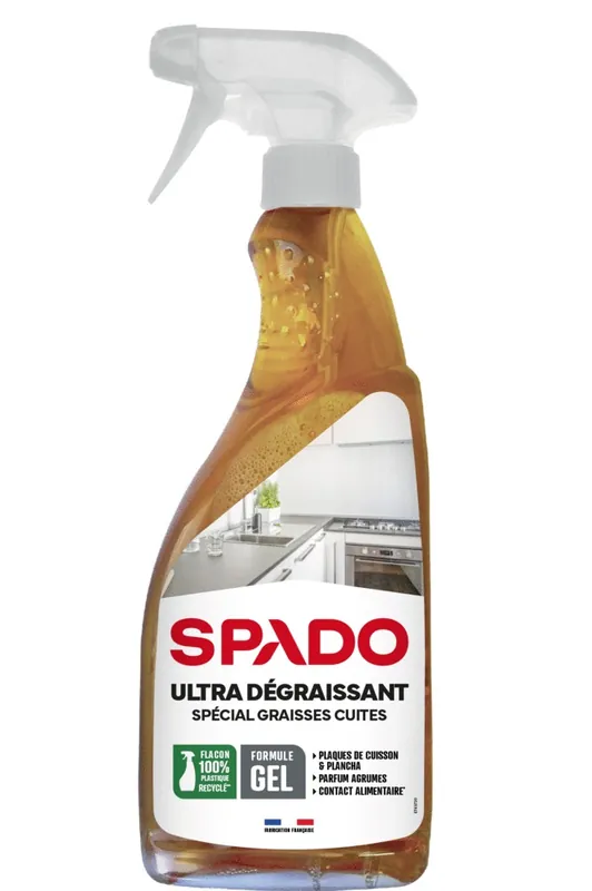 Ultra dégraissant gel spécial graisses cuites 750 ml SPADO Produit De Marque