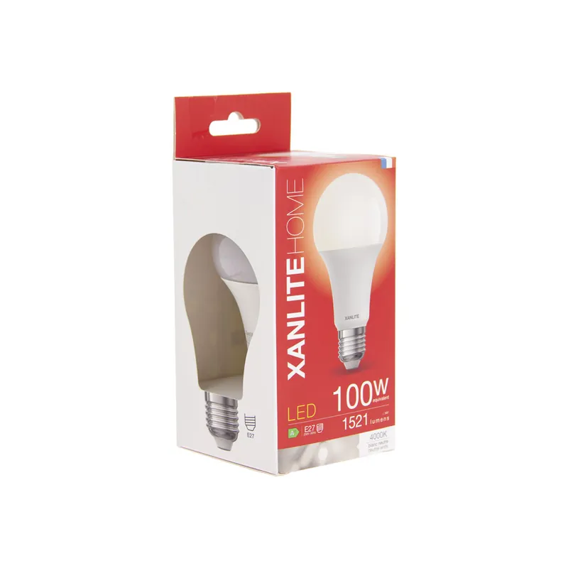 Pas Cher Ampoule LED SMD E27 opaque 11W = 1521 lumens blanc neutre - XANLITE