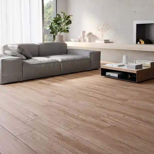 Top Vente Carrelage sol intérieur effet bois brun GALIBIER ép 8 mm 19 x 80 cm paquet de 1,67 m² PAREFEUILLE