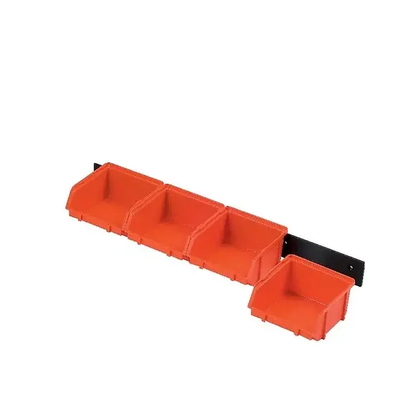 Kit de 4 bacs à bec 0.75L - Plastique - Rail mural inclus TOOD Promotion