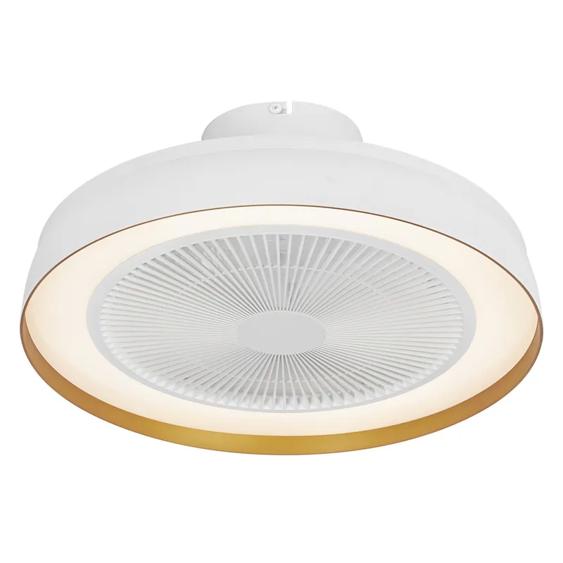 Ventilateur de plafond silencieux avec lumière LED + télécommande Blanc Ø49cm - OSRAM Nouvel Arrivage