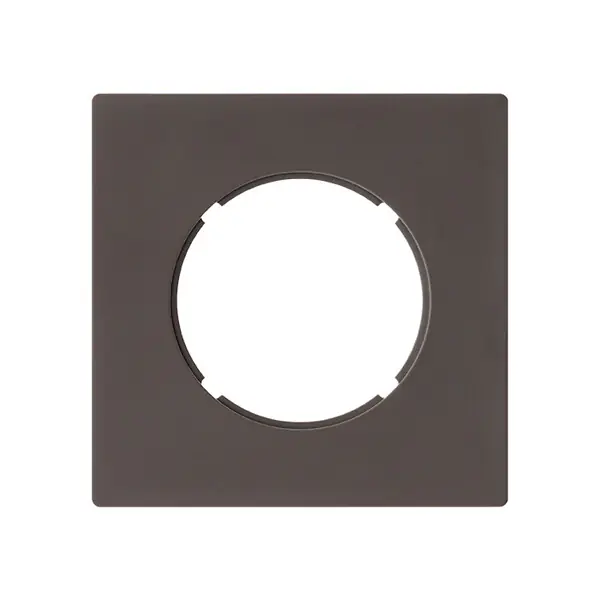 FONTINI Obturateur blanc DOM + plaque simple taupe Must-Have