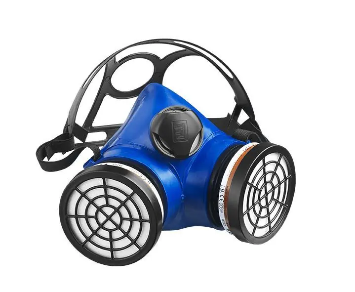 Kit respiratoire 1/2 masque bleu avec 2 filtres A2P3 GERIN Nouveauté