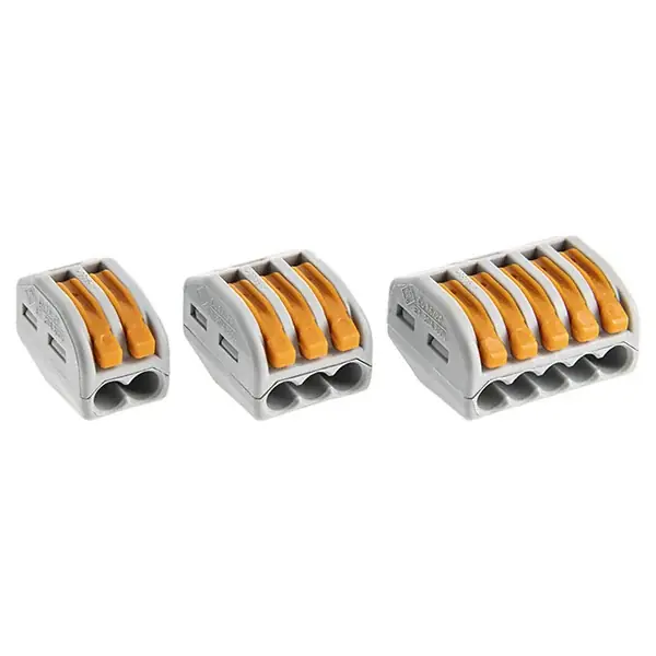 Petit Prix WAGO Sachet de 20 bornes 2, 3 et 5 entrées S222 pour connexions électriques fiables et rapides