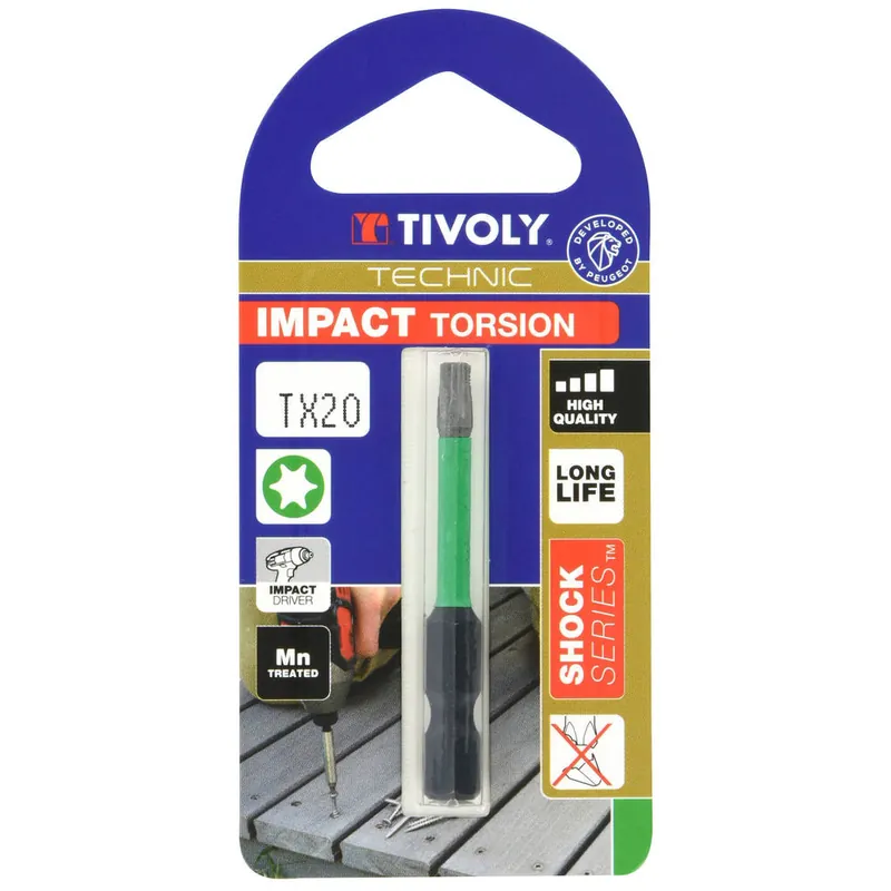 Embout TORX D20 de 50 mm - TIVOLY Satisfait Ou Remboursé