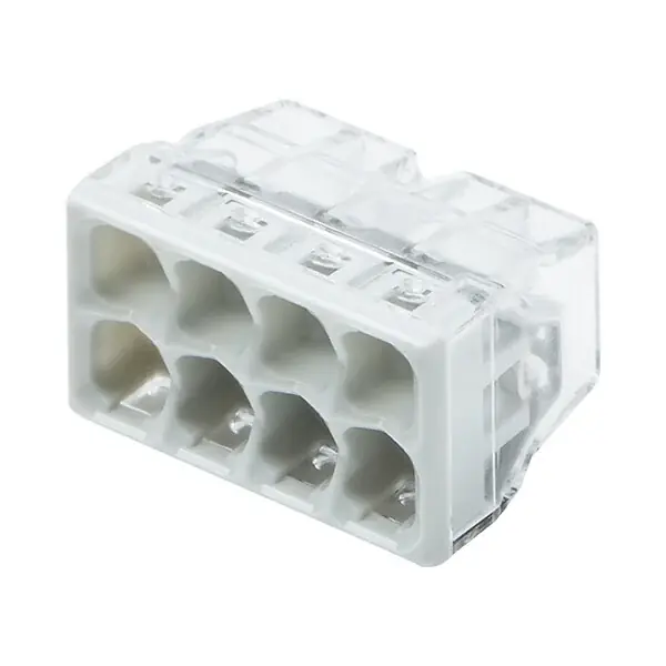 WAGO Flacon de 25 mini bornes 8 fils S2273 de connexion automatique 8 entrées Vente Directe