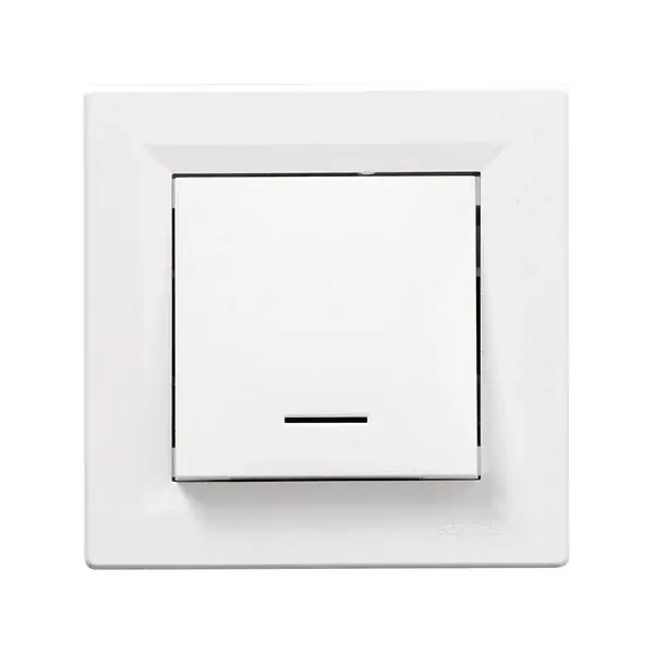 Expédié Aujourd'hui Bouton poussoir lumineux - Asfora - Blanc - 10A SCHNEIDER ELECTRIC