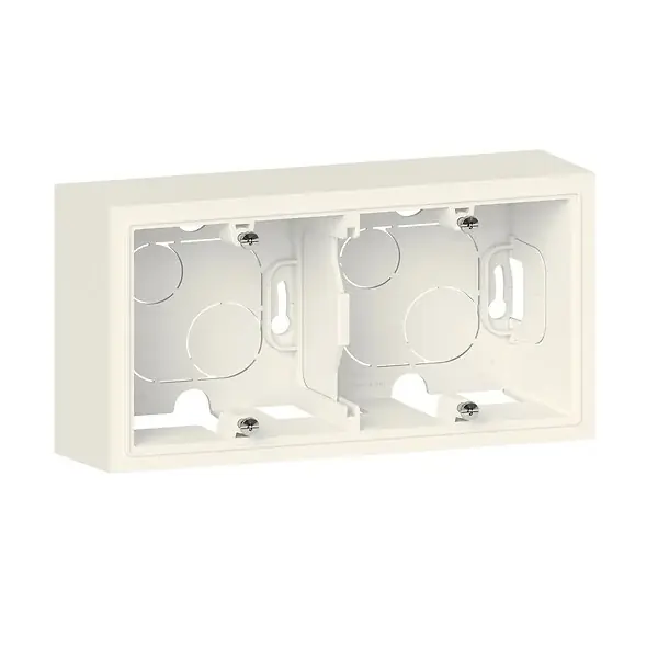 Solde Cadre saillie 2 postes Dooxie - Plastique - Blanc LEGRAND