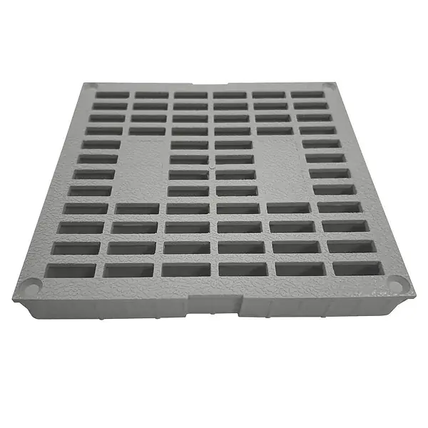 Grille polypropylène pour regard/réhausse - Gris - 300x300mm FITT Prix Promo