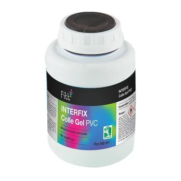 Colle gel PVC pour tuyaux et raccords - 500ml FITT Prix Cassé