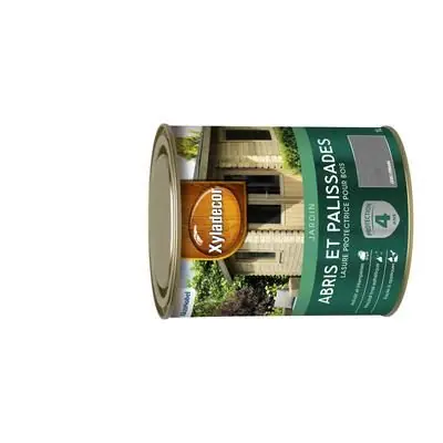 Acheter En Ligne Lasure protectrice pour bois extérieur abris et palissades mat gris urbain 1L XYLADECOR