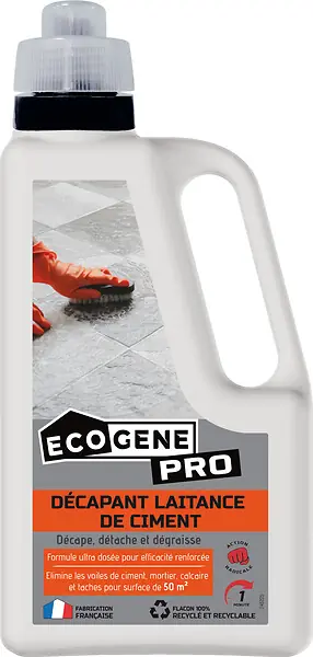 Top Vente Décapant laitance de ciment - Bidon 1L ECOGENE