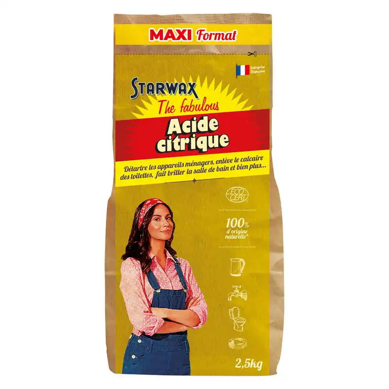 Acide citrique 2,5kg The Fabulous STARWAX Prix Promo