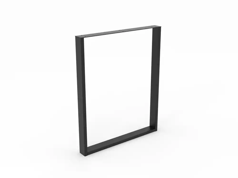 Prix Promo Pied de table XL cadre 710 x 580 x 60 mm métal noir REI