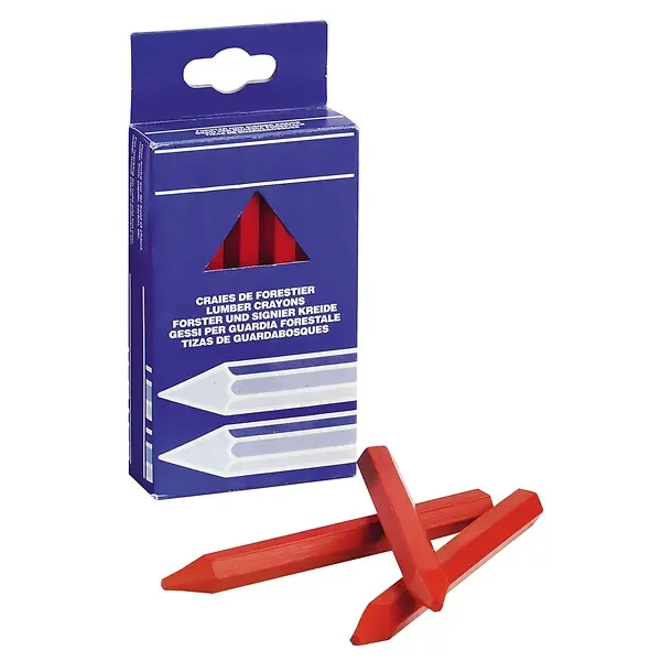 Craie de forestier rouge - Forme hexagonale - Lot de 12 FISCHER DAREX Super Prix