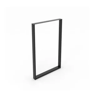 Paiement Sécurisé Pied de table XL cadre 850 x 590 X 60 mm métal noir REI