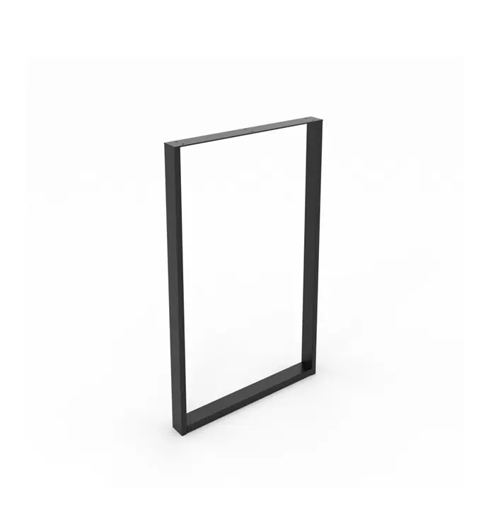 Paiement Sécurisé Pied de table XL cadre 850 x 590 X 60 mm métal noir REI