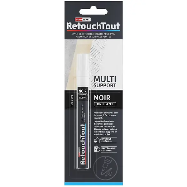 Stylo retouche Retouchtout Noir Brillant 10ml SOLOPLAST Jusqu'à Épuisement Des Stocks