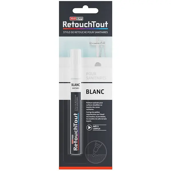 Soldes Stylo retouche sanitaires Blanc 10ml - 10ml SOLOPLAST