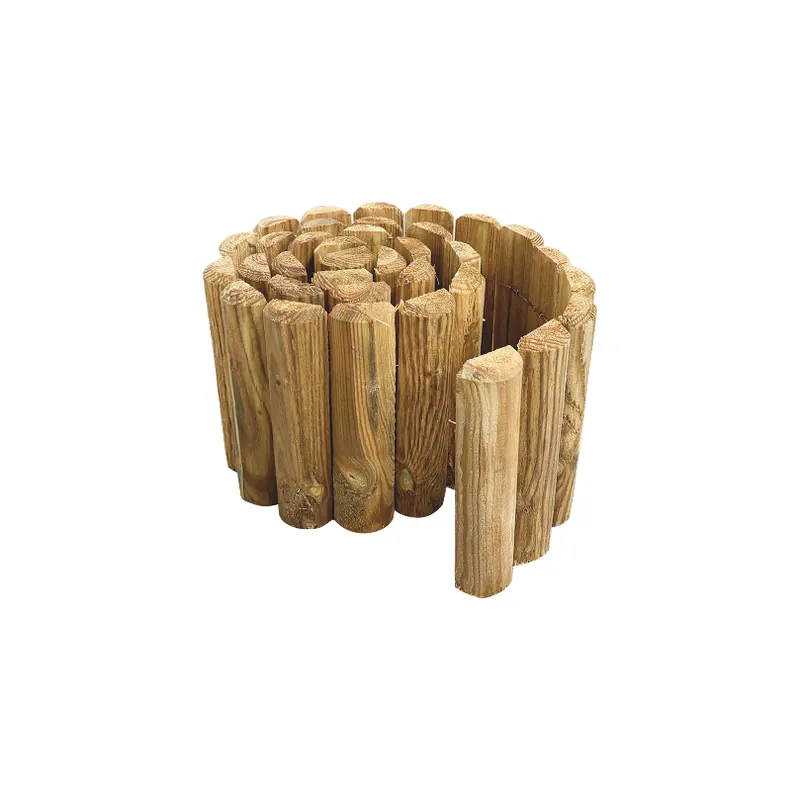 Bordure de jardin verticale pin traité autoclave - 65 x 300 x 2000 mm - DEBARGE Promotion