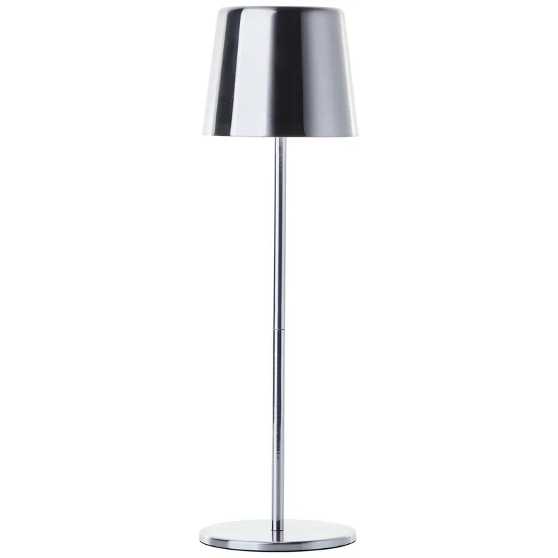 Pas Cher Lampe à poser extérieur rechargeable LED nickel XAANA blanc variable - BRILLIANT