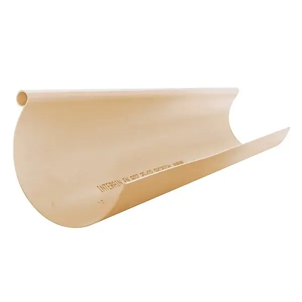 Achetez Aujourd'hui Profil de gouttière demi-ronde PVC Fitt Rain - Sable - L.4m